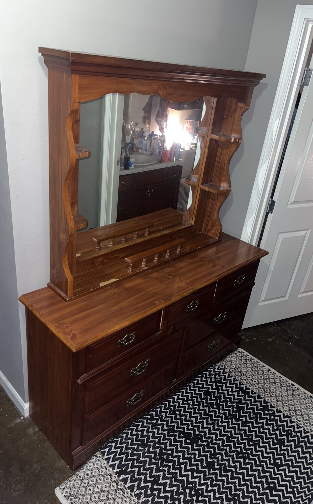 Dresser And Mirror