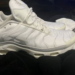 Nike Air Max Plus Triple White TN Shoes