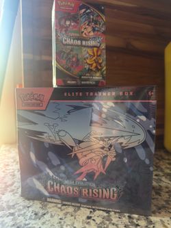 Pokemon chaos rising ETB, booster bundle