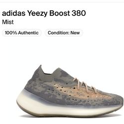 Yeezy Boost 380 Mist Size 6 