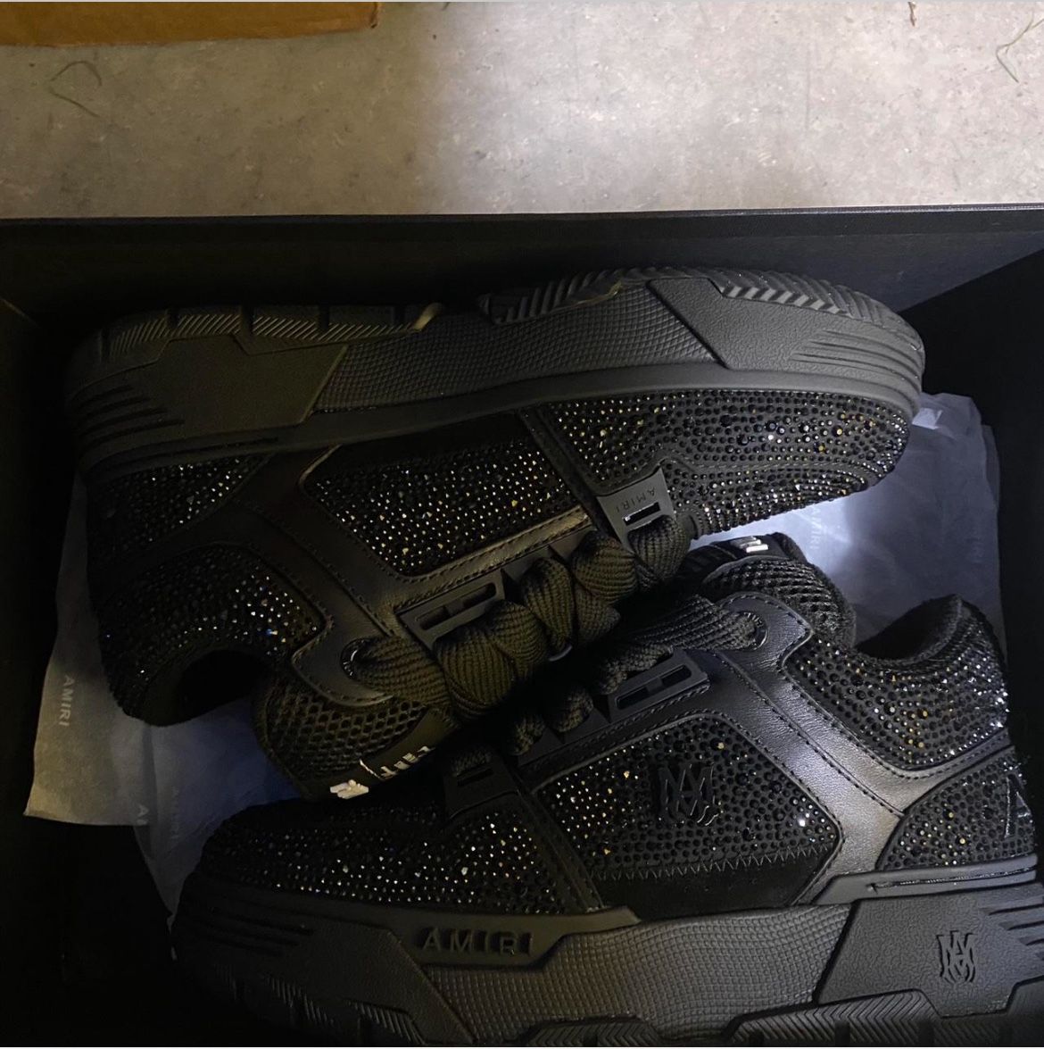 Black Amiris With Rhinestones