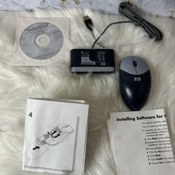 HP WIRELESS RECEIVER AND MOUSE