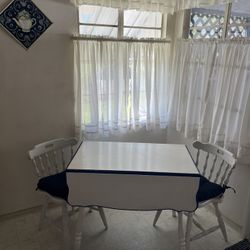 Vintage Double Drop  Leaf All Wood Dining Set