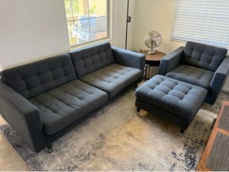 IKEA Morabo Sofa, Chair, and Ottoman