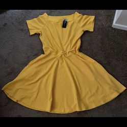 New Yellow/mustard Jumpsuit And Dress