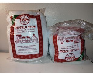 (2)Buffalo Snow Original Indoor Snow #16343 Decorative Material 20oz Value *Read