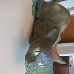 Large Rare Siamese Cat Figurine Flawless! 