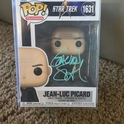 Autographed Funko POP! Star Trek: Jean-Luc Picard | Signed & Doodled by Gavin Smith
