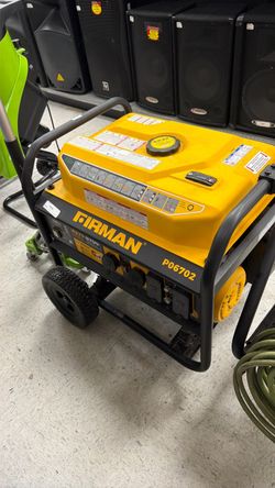 Firman P06702 Portable Gas Generator 6700 watts
