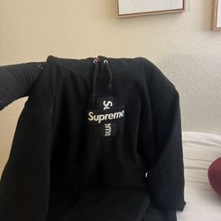 Supreme Black Hoodie Size XL 