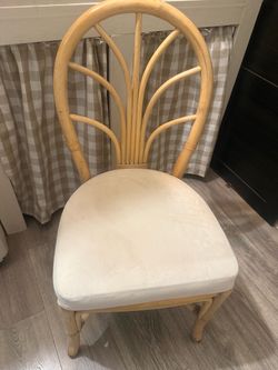 2 bamboo chairs