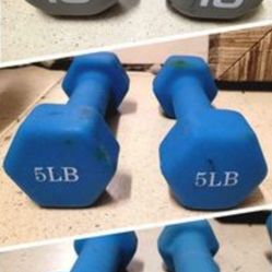 Dumbells 2 Lb 5lb 10lb Training Weights Work Out Dumbells, At Home Gym Equipment, Rubber Dumbell Weights