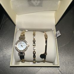 Brand New Anne Klein Watch And Braclets