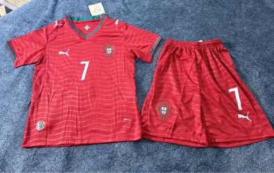 Portugal Home Ronaldo #7 Kits FOR KIDS