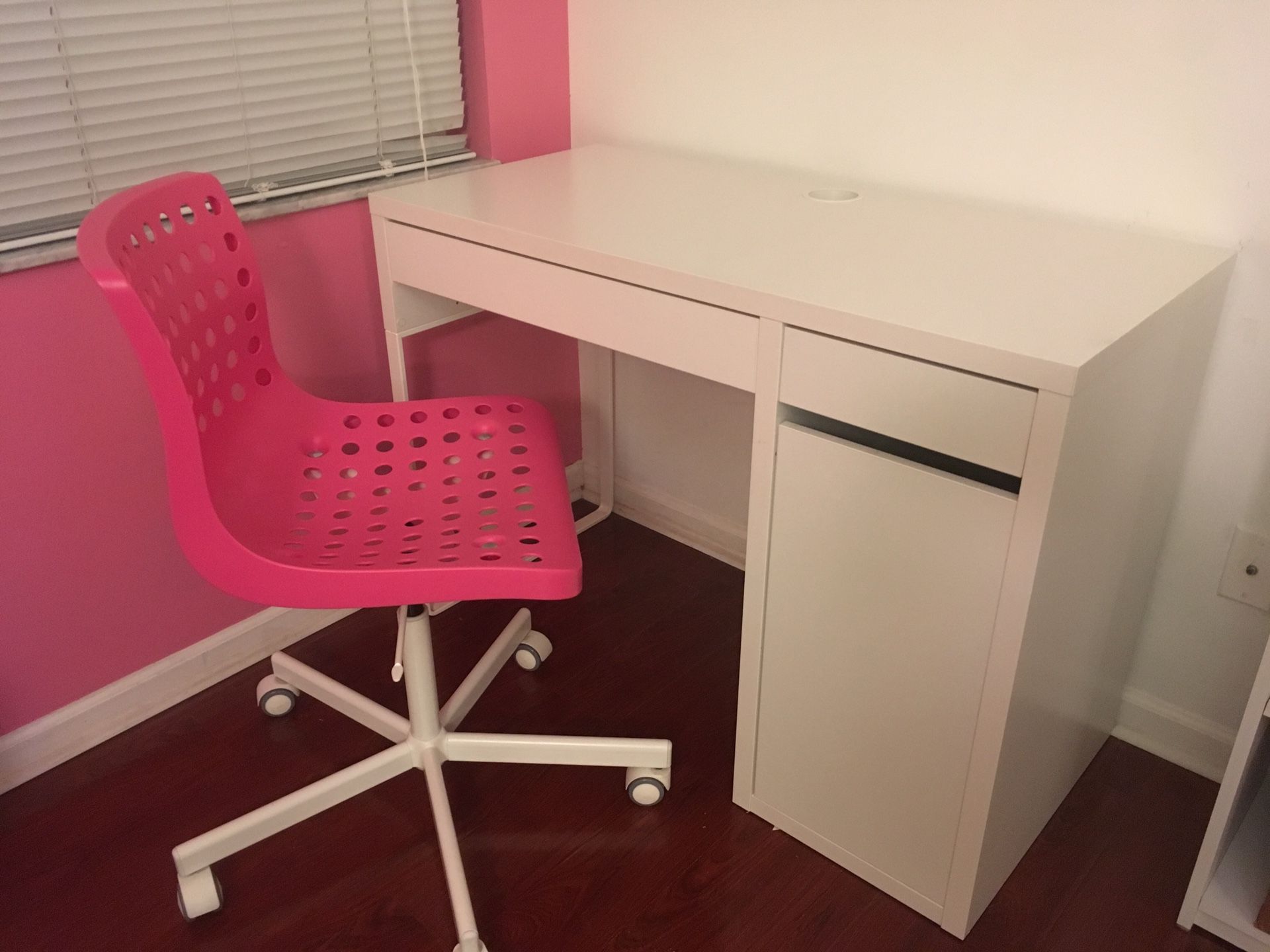 Ikea desk and chair