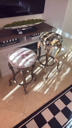 2 antique stools