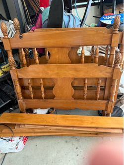 Two Twin bed frames.