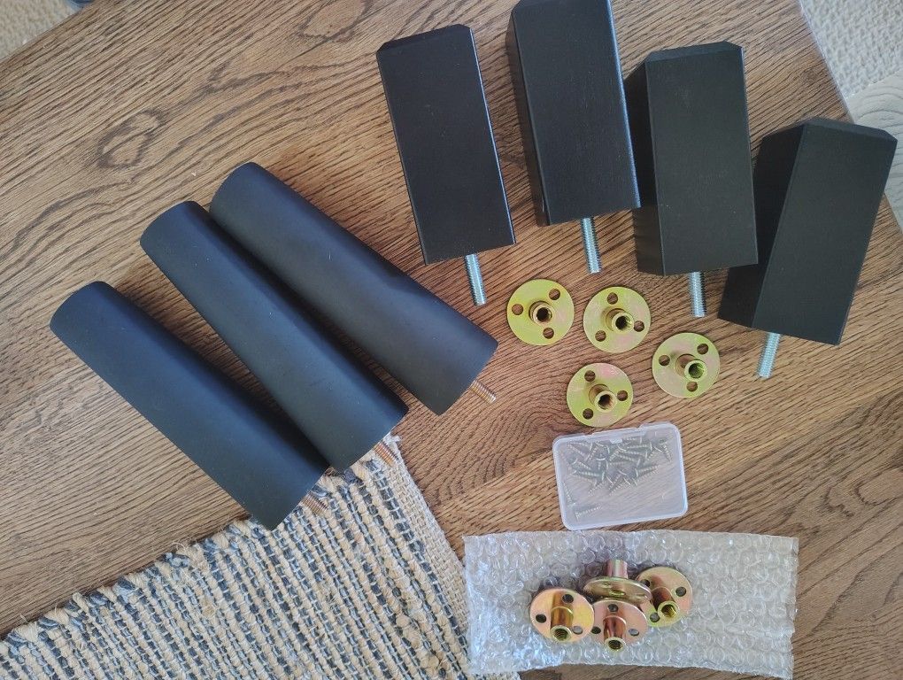 Wooden Furniture Feet Black