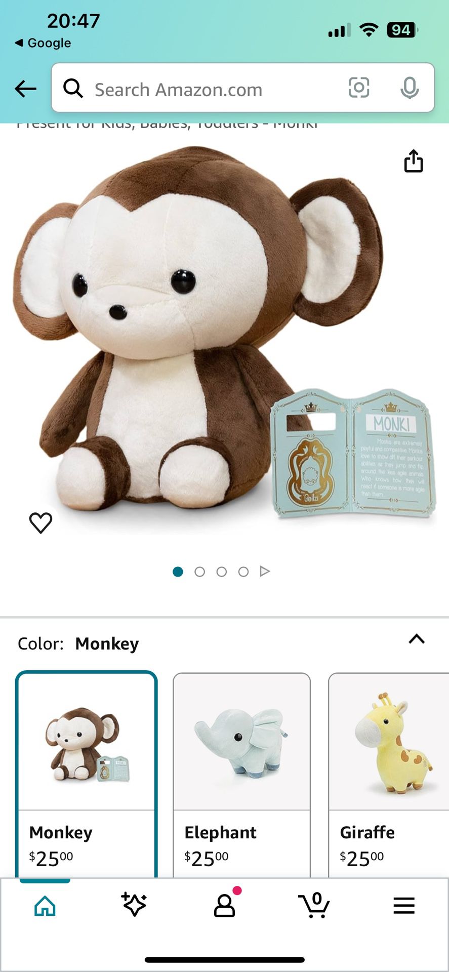 New Bellzi Monkey Stuffie 🙉