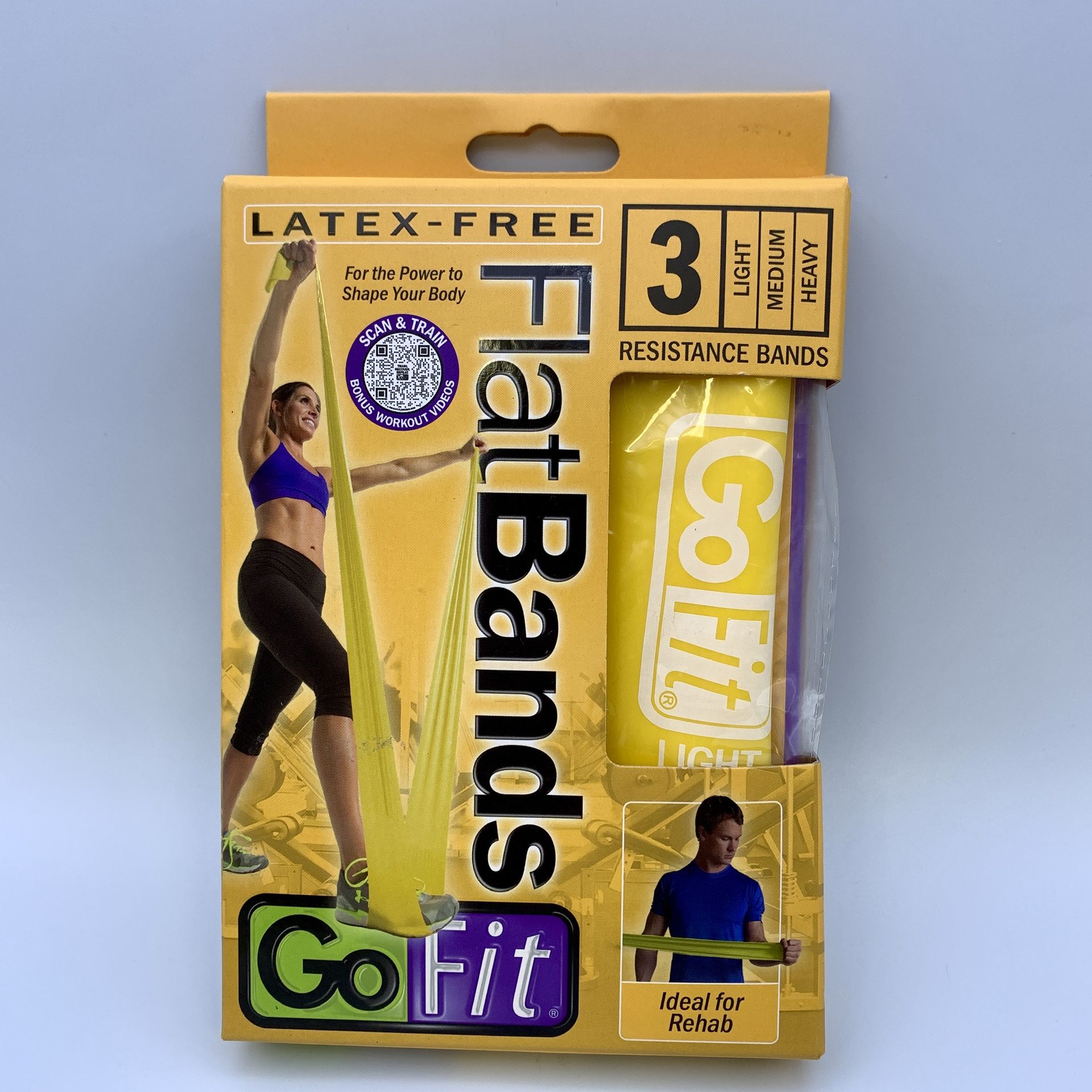 New Go Fit Flat Bands 3 pack, Light, Medium, Heavy. Lindsay CA