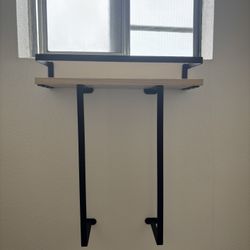 Bathroom Shelf w/ Towel Rack