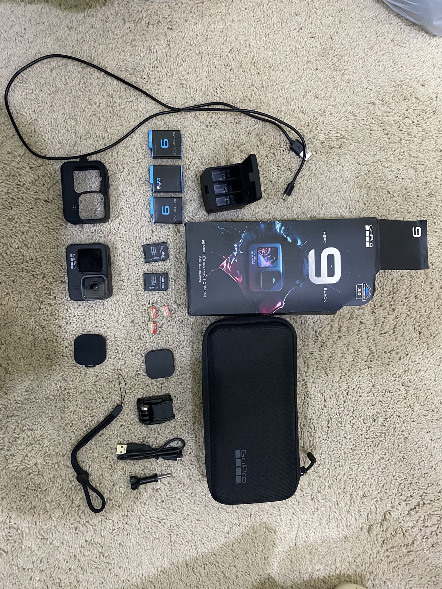 GoPro 9 Brand New Open Box With Accessories 