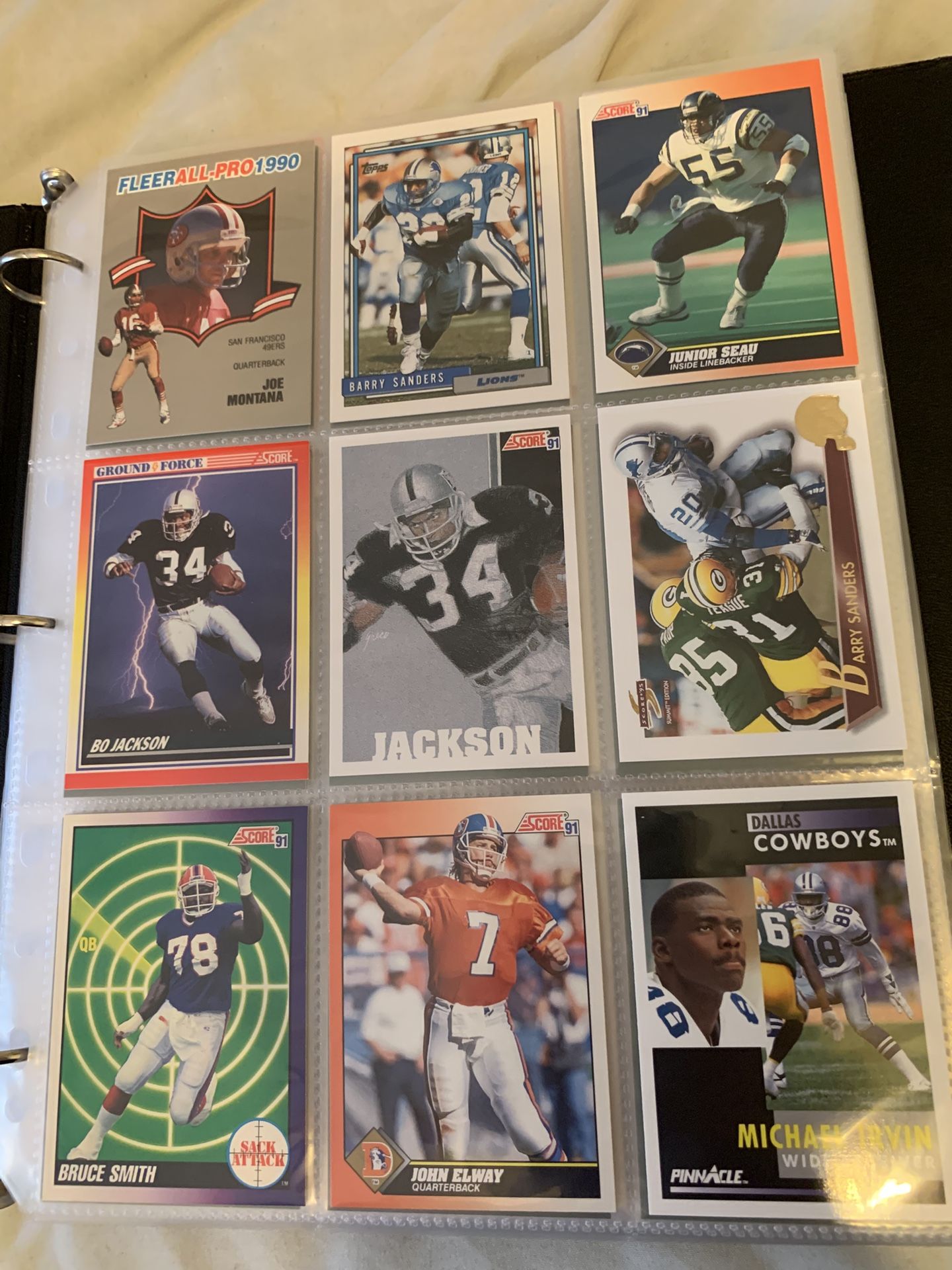 Football Card Binder - 300 Cards, No Scrubs, Good Condition