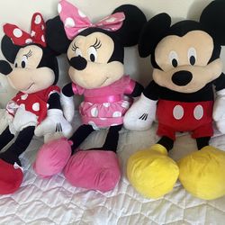 $15 Each. Mickey Mouse 40 Inches (100cm) Mouse Stuffed Animal for Kids