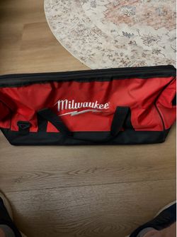 Milwaukee Bag 22-Inch Heavy Duty Canvas Drill, Tool Bag/Case, 18V/12/14/18 Volt (Bare Bag