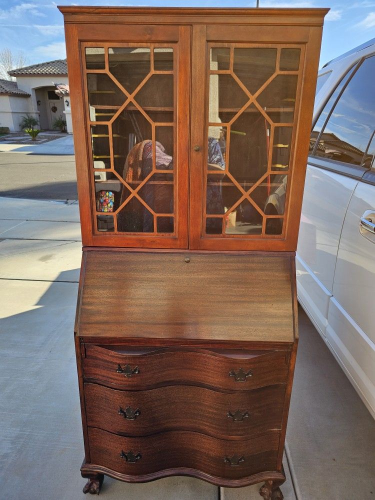 Vintage Secretary Desk & Hutch