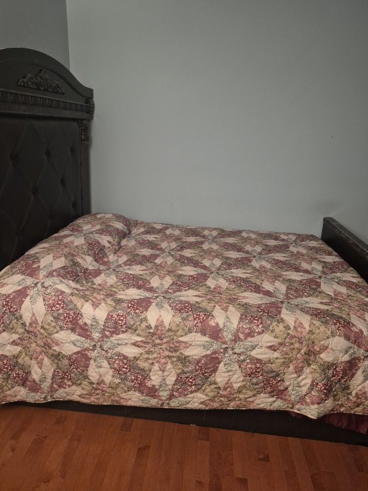 Queen Size Bed Mattress With Bed Frame and the whole set for sale.