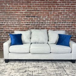 Delivery Available Light gray sofa couch