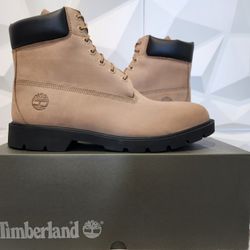 Timberland Men's CLASSIC 6 INCH WATERPROOF Natural - Black Boots - Size 11.5