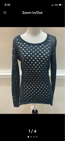 Black/blue sparkly Rock and Republic shirt