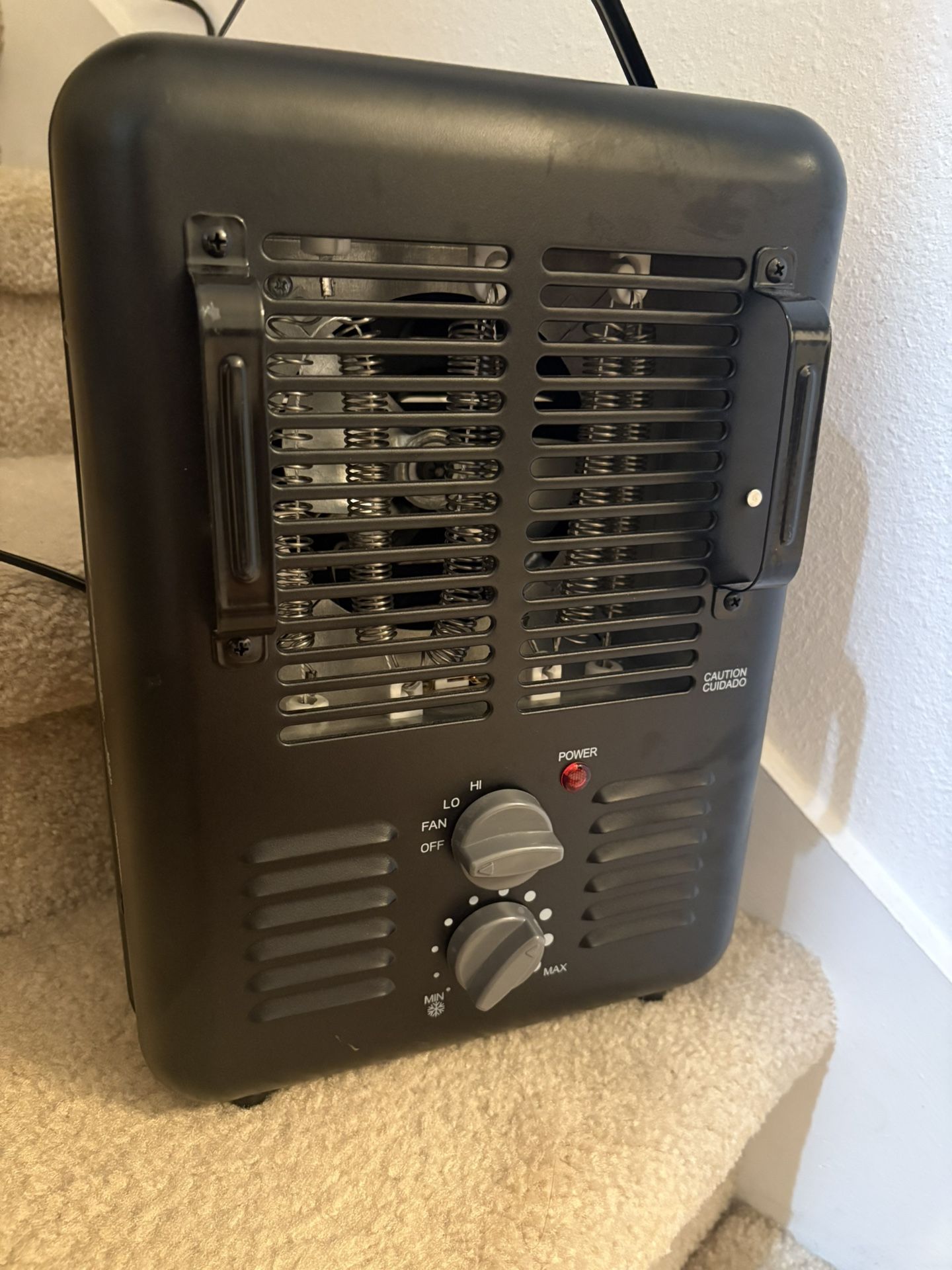 Intertek DQ1702 Portable Space Heater 1500W black