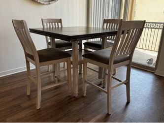Dining Table w/ Chair Set Counter Farm
