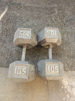 Pair Of Dumbbells 105lbs Each