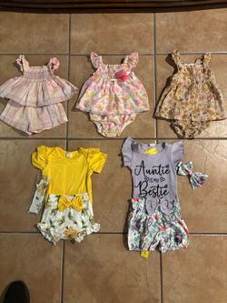 Baby Girl 3-6 Month Outfit Bundle