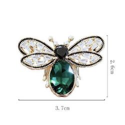 Green Bee Brooch