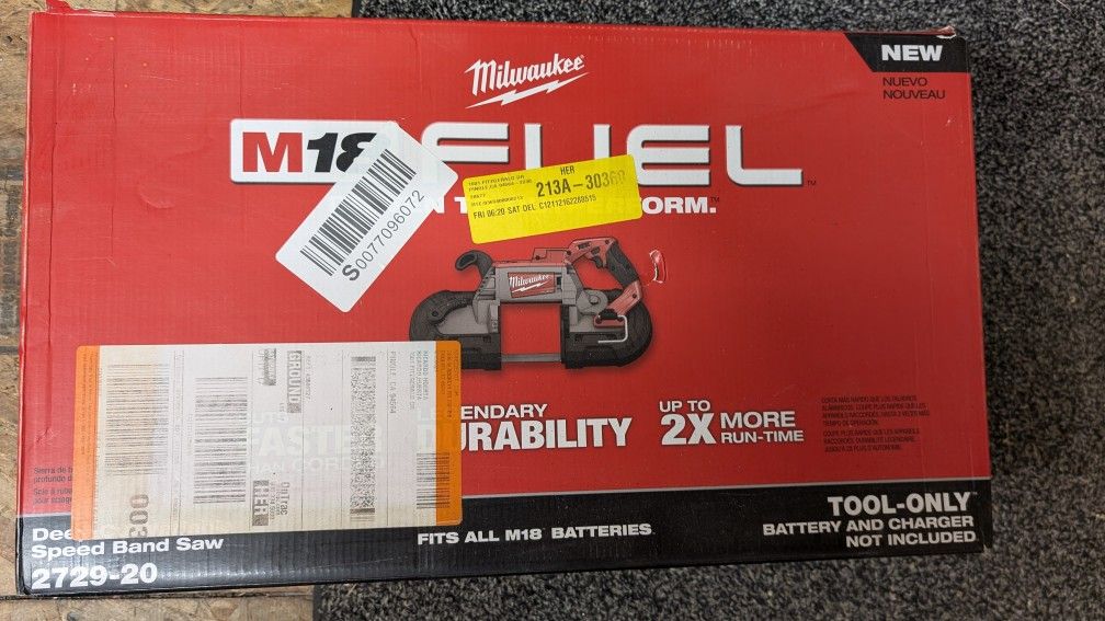 Milwaukee Fuel Deep Cut Bandsaw Tool Only Pick Up Concord 