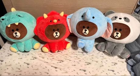 Line Friends Brown Bear Costume Plushies
