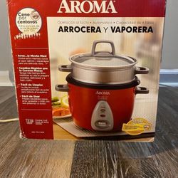 Aroma Rice Cooker Food Steamer Cookware New in Box