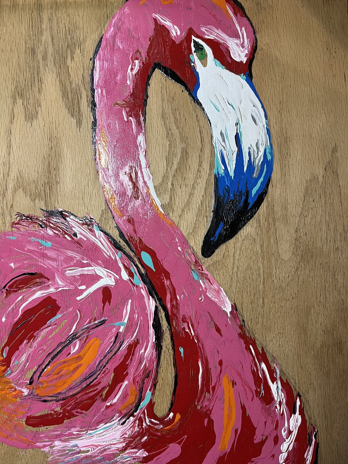 Pink Flamingo Art