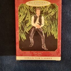 Hallmark Keepsake Ornament of the character Han Solo from the Star Wars franchise. This specific item is part of the "Collector's Series" and was rele
