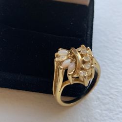Vintage Ring, Size 7 3/4, Missing Stones