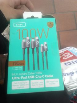 INIU Leopard 100W USB-C to C Cable 3-Pack