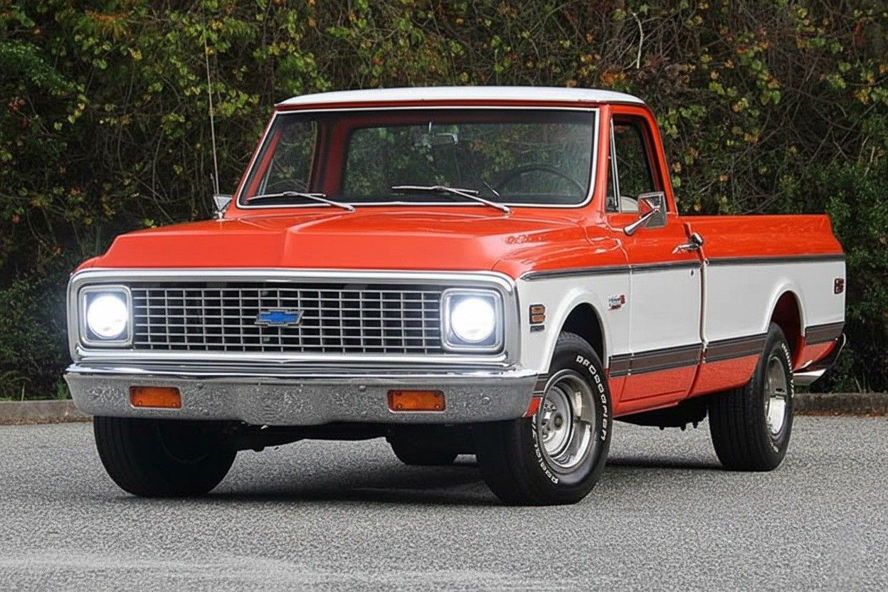 1962 To 1979 Chevy C10 Pickup Truck Glass LED Headlights