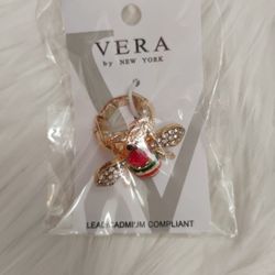 Ladies Gold  Plated Bee Ring 