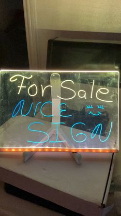 LED Illuminated Acrylic Writing Board with Stand used