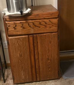 Compact Wooden Storage Cabinet / Entryway Accent Console - $10